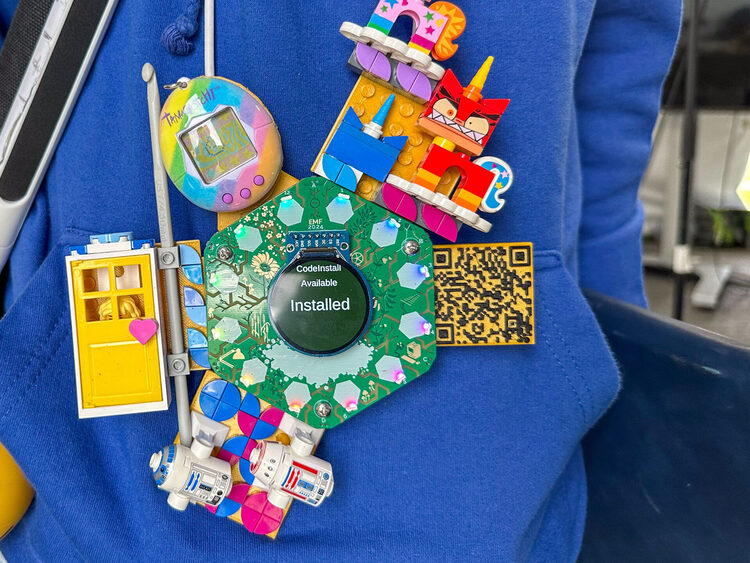 The EMF conference badge — a fully programmable microcontroller